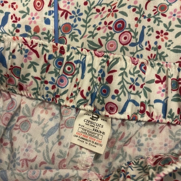 CREWCUTS J CREW NWT adorable two-piece bird print pajamas - Picture 6 of 7